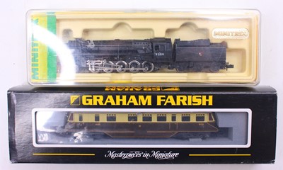 Lot 530 - Two N gauge locos to include a Minitrix 9F in...