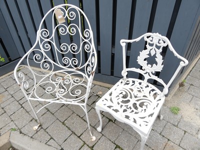 Lot 1284 - A mid-19th century and later white painted...