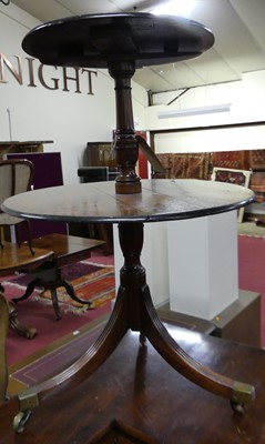 Lot 1226 - A 19th century mahogany circular two-tier dumb...