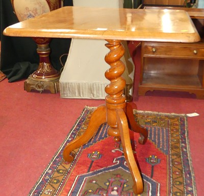 Lot 1233 - A mid-Victorian mahogany square tilt-top...