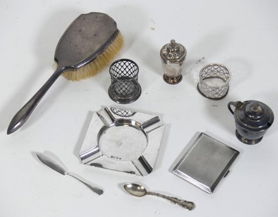 Lot 223 - A collection of silver items, to include a...