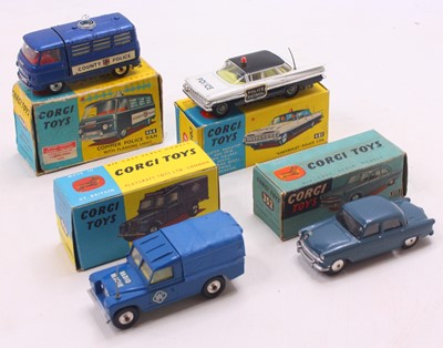 Lot 1790 - Corgi Toys group of 4 emergency diecasts to...