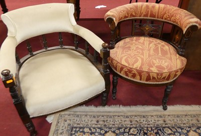 Lot 1244 - A collection of principally Edwardian chairs...