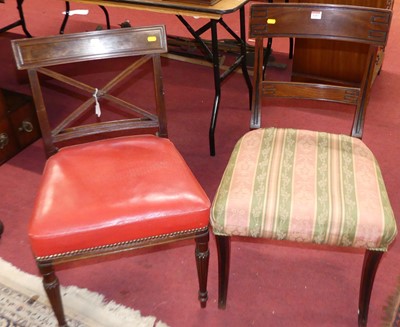 Lot 1247 - A 19th century mahogany bar backed dining...