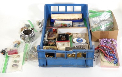 Lot 240 - A collection of costume jewellery, to include...