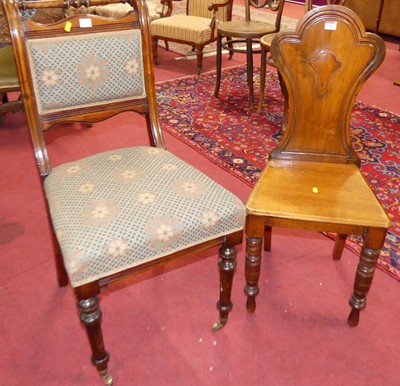 Lot 1264 - A mid-Victorian walnut panelled seat single...