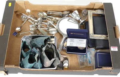 Lot 233 - A collection of silver plated wares, to...
