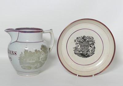 Lot 388 - An early 19th century creamware dish,...