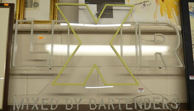 Lot 1003 - A contemporary perspex neon sign titled 'Mixed...