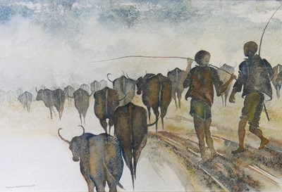 Lot 1006 - Margo Armstrong (contemporary) - Herding...