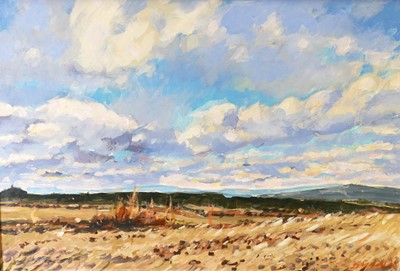 Lot 1007 - Contemporary school - Landscape study, palette...