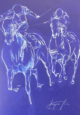 Lot 1011 - Jacquie Jones (b.1961) - Racehorses with...