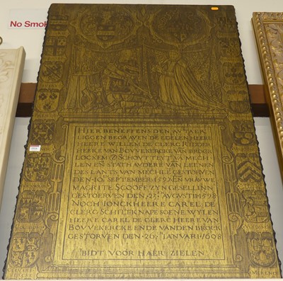 Lot 1016 - A reproduction wall panel depicting medieval...