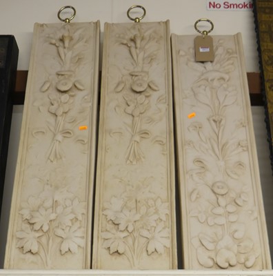 Lot 1017 - A set of three contemporary composite...