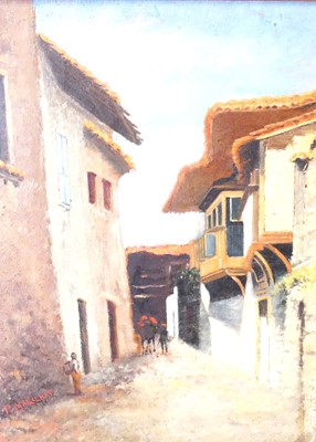 Lot 1038 - After Prosper Marilhat - Street scene in...