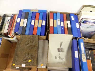 Lot 470 - Three boxes of filing systems containing...