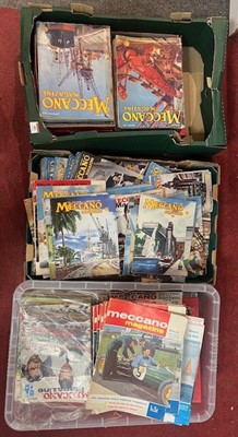 Lot 481 - Three boxes of vintage Meccano magazines