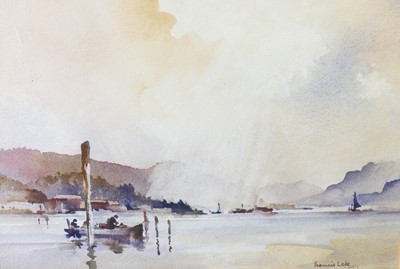 Lot 1055 - Francis Leke (1912-?) - Pair; Sailing studies,...