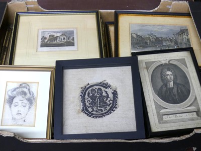 Lot 1097 - A box of various, principally topographical...