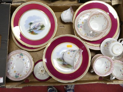 Lot 437 - A Pointons 'Scotia' victorian part tea service...