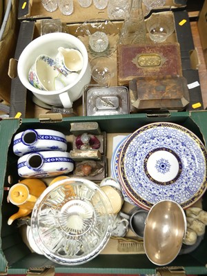 Lot 443 - Two boxes of miscellaneous items to include...