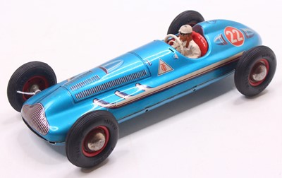 Lot 857 - Tipp Co, Grober Rennwagen tinplate and...