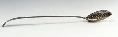 Lot 2155 - A George III silver straining spoon, in the...