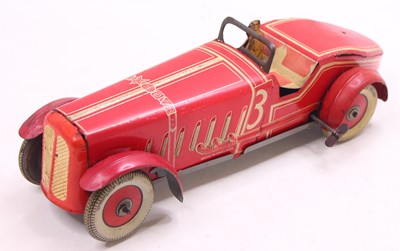 Lot 910 - Mettoy or similar, tin plate and clockwork...