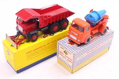 Lot 1396 - Dinky Toys group of 2 construction diecasts to...