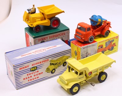 Lot 1406 - Dinky Toys group of 3 constructions diecasts...