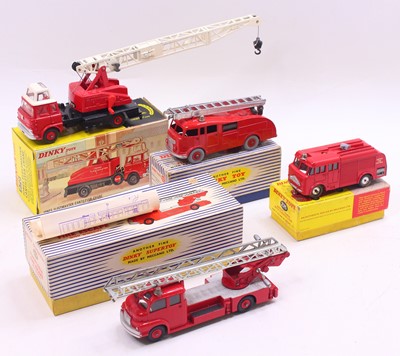 Lot 1418 - A Dinky Toys group of 4 emergency diecasts to...