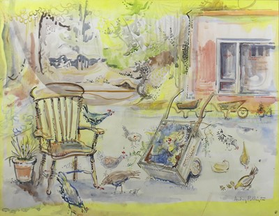 Lot 257 - Audrey Pilkington (1922-2015) - Cockerels in...