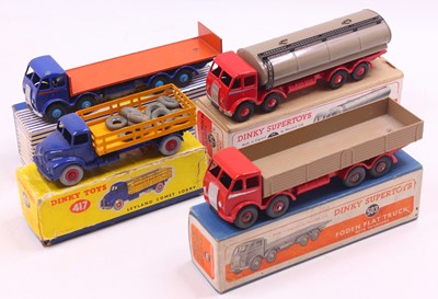 Lot 1447 - Dinky Toys group of four haulage diecasts to...