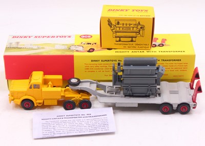 Lot 1261 - Dinky Toys, 908. Mighty Antar with transporter,...