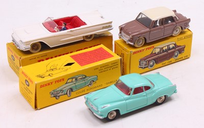 Lot 1445 - French Dinky Toys group of 3 diecasts to...
