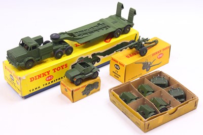 Lot 1341 - Dinky Toys group of 4 military diecasts and...