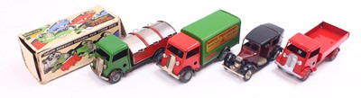 Lot 930 - Triang Minic tinplate clockwork group of four...