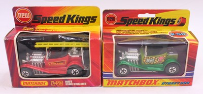 Lot 1809 - A Matchbox Speed Kings boxed diecast group,...
