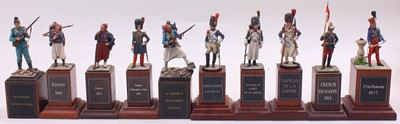 Lot 1943 - A collection of mainly 54mm scale white metal...