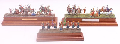 Lot 1946 - Collection of 3, 30mm scale flat soldier...