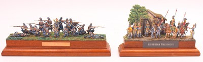 Lot 1949 - 2 professionally made 30mm scale flat soldier...