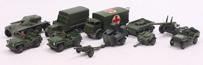 Lot 1349 - Dinky Toys small group of loose military...