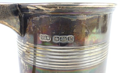 Lot 96 - An Art Deco silver tankard, of slightly...