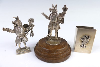 Lot 102 - A circa 1900 silver miniature cast figure of...