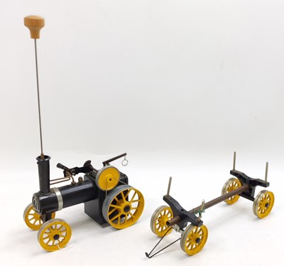 Lot 13 - Mamod TWK1 traction engine in yellow and black,...