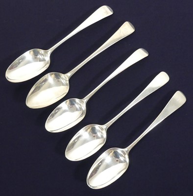 Lot 171 - A pair of George III silver table spoons, in...