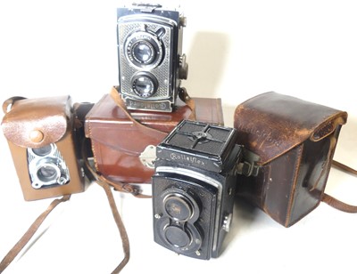 Lot 377 - A Franke & Heidecke Rolleiflex twin lens...