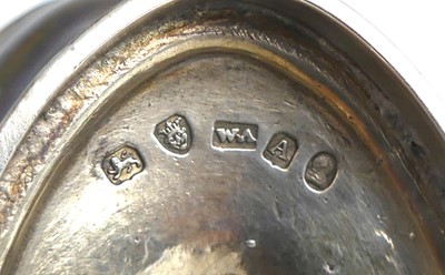 Lot 2110 - A pair of George III silver open salts, of...