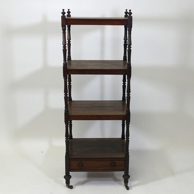 Lot 2506 - A Regency rosewood four-tier whatnot, of...