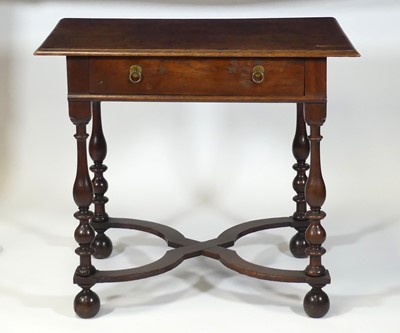 Lot 2508 - A circa 1700 joined oak single drawer side...